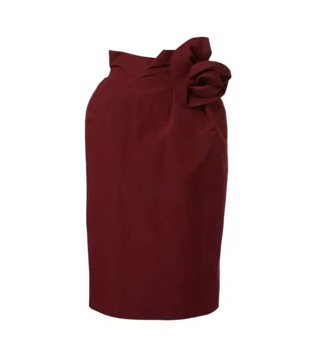 Magda Butrym Floral-appliqué cotton and silk midi skirt