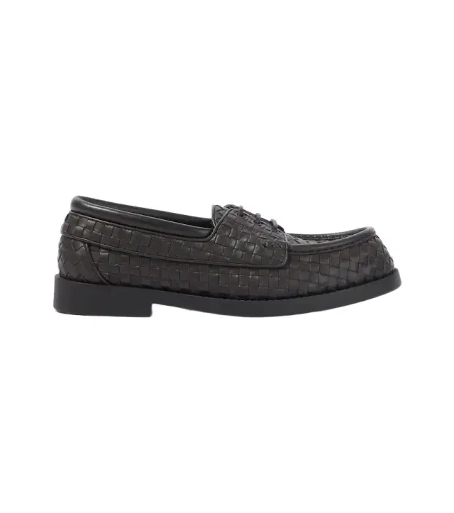 Bottega Veneta Pier Intrecciato leather boat shoes