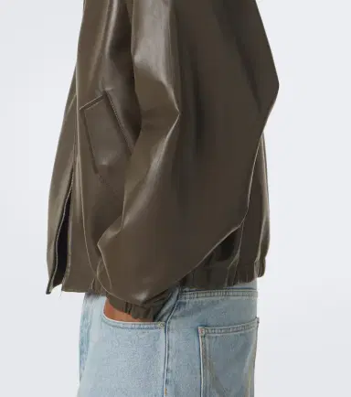 Bottega Veneta Intrecciato leather blouson jacket | Thumbnail 2