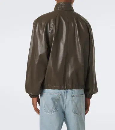 Bottega Veneta Intrecciato leather blouson jacket | Thumbnail 5