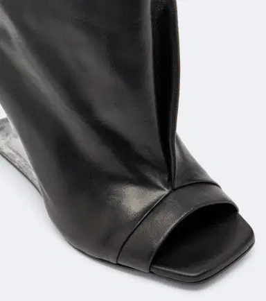 Rick Owens Cantilever leather mid-calf boots | Thumbnail 3 Rick Owens Cantilever leather mid-calf boots | Thumbnail 3