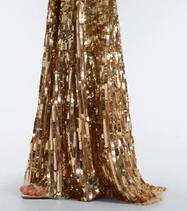 Jenny Packham Lisette embellished gathered gown | Thumbnail 4