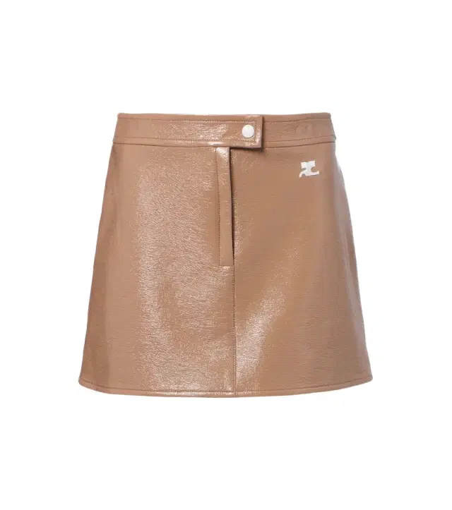 Courreges Courrèges Reedition vinyl miniskirt