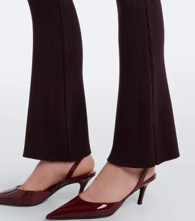 Courrèges Courrèges Ribbed-knit flared pants | Thumbnail 2