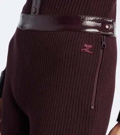Courrèges Courrèges Ribbed-knit flared pants | Thumbnail 5