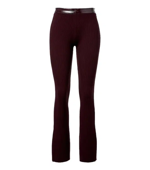 Courreges Courrèges Ribbed-knit flared pants