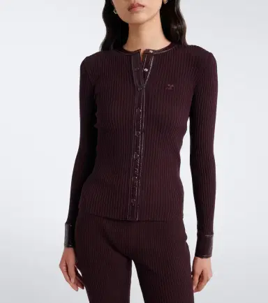 Courrèges Courrèges Ribbed-knit cardigan | Thumbnail 3