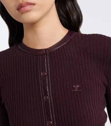 Courrèges Courrèges Ribbed-knit cardigan | Thumbnail 5