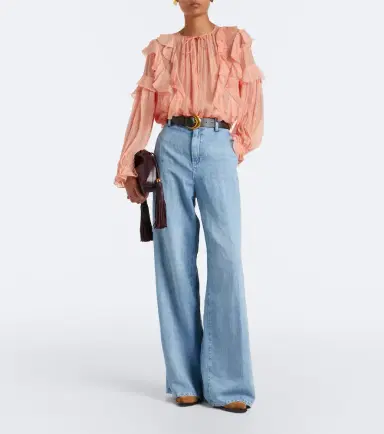 Ulla Johnson Delfina ruffled silk chiffon blouse | Thumbnail 4 Ulla Johnson Delfina ruffled silk chiffon blouse | Thumbnail 4