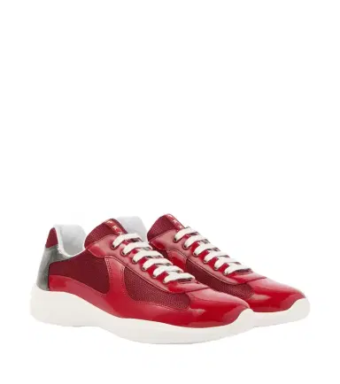 Prada America's Cup leather-trimmed sneakers | Thumbnail 1 Prada America's Cup leather-trimmed sneakers | Thumbnail 1