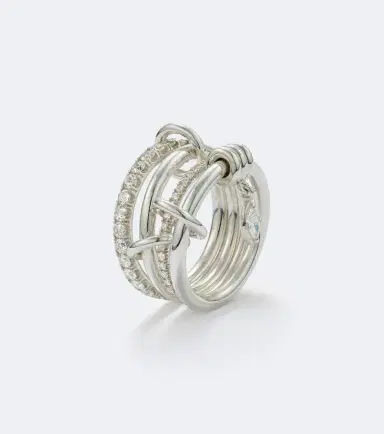 Spinelli Kilcollin Inara Heart sterling silver ring with diamonds | Thumbnail 2