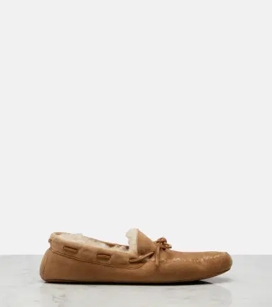 The Row Lucca shearling-trimmed suede boat shoes | Thumbnail 3 The Row Lucca shearling-trimmed suede boat shoes | Thumbnail 3