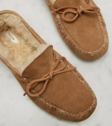 The Row Lucca shearling-trimmed suede boat shoes | Thumbnail 4 The Row Lucca shearling-trimmed suede boat shoes | Thumbnail 4