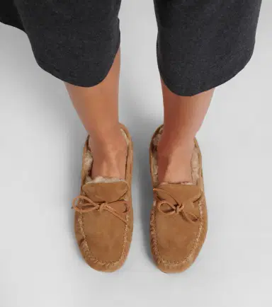 The Row Lucca shearling-trimmed suede boat shoes | Thumbnail 6 The Row Lucca shearling-trimmed suede boat shoes | Thumbnail 6