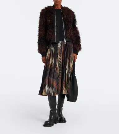 Sacai x A. P.C. plissé printed midi skirt | Thumbnail 5 Sacai x A. P.C. plissé printed midi skirt | Thumbnail 5