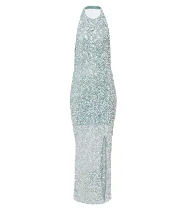 LA FUORI Là Fuori Halterneck sequined gown | Thumbnail 1