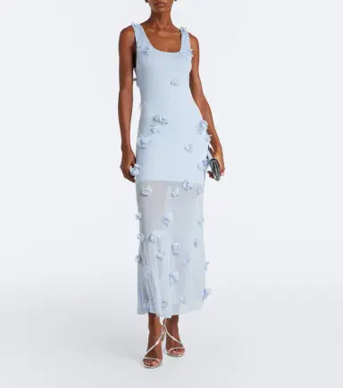 Simkhai Ivi floral-appliqué midi dress | Thumbnail 2 Simkhai Ivi floral-appliqué midi dress | Thumbnail 2