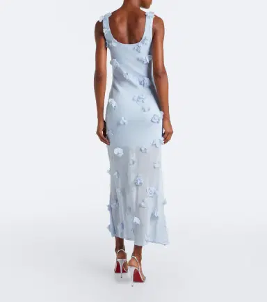 Simkhai Ivi floral-appliqué midi dress | Thumbnail 4 Simkhai Ivi floral-appliqué midi dress | Thumbnail 4