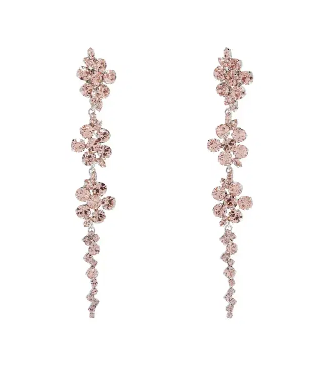 Simone Rocha Floral crystal-embellished drop earrings