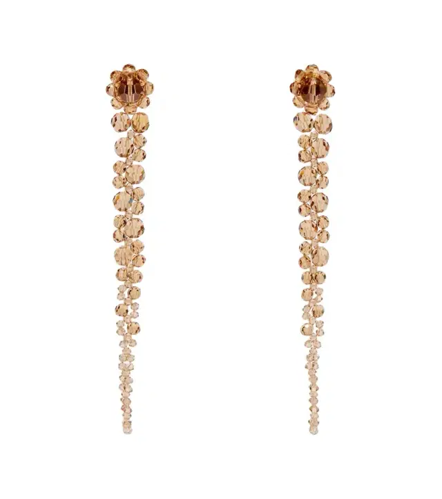 Simone Rocha Crystal-embellished drop earrings