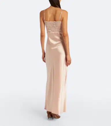 Aya Muse Myra lace and satin gown | Thumbnail 3 Aya Muse Myra lace and satin gown | Thumbnail 3