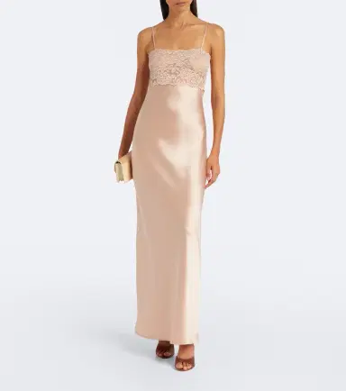 Aya Muse Myra lace and satin gown | Thumbnail 5 Aya Muse Myra lace and satin gown | Thumbnail 5