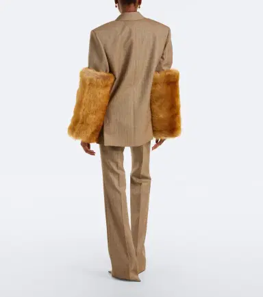 Saint Laurent Prince of Wales check wool flared pants | Thumbnail 5 Saint Laurent Prince of Wales check wool flared pants | Thumbnail 5