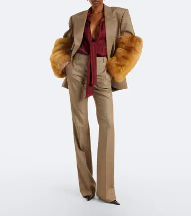 Saint Laurent Prince of Wales check wool blazer | Thumbnail 6 Saint Laurent Prince of Wales check wool blazer | Thumbnail 6