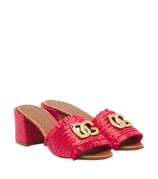 Dolce & Gabbana DG woven mules