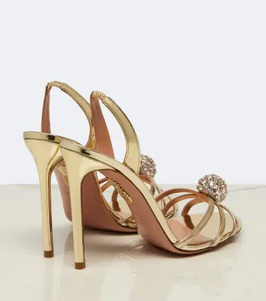 Aquazzura Crystal Bubble slingback sandals | Thumbnail 2