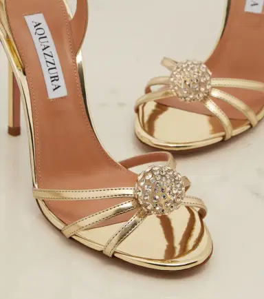 Aquazzura Crystal Bubble slingback sandals | Thumbnail 4