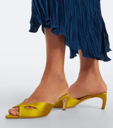 Victoria Beckham Harlow Mask satin mules | Thumbnail 5 Victoria Beckham Harlow Mask satin mules | Thumbnail 5