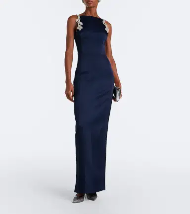 Rachel Gilbert Oryx embellished crêpe gown | Thumbnail 2