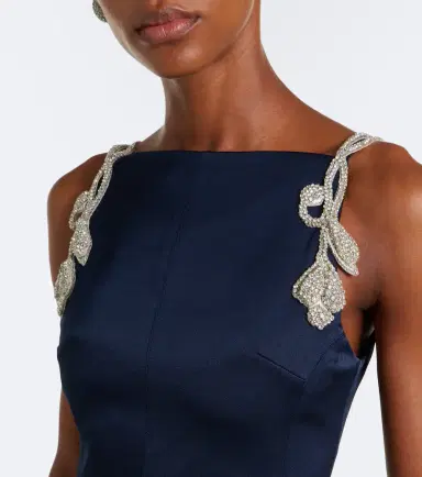 Rachel Gilbert Oryx embellished crêpe gown | Thumbnail 4