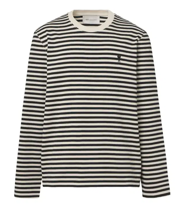 Ami Paris Striped cotton T-shirt