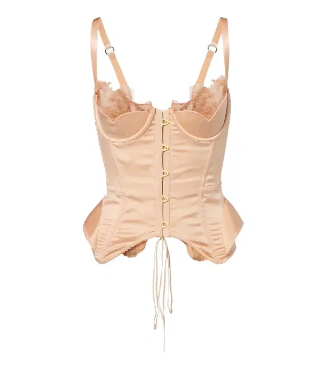 Maria Lucia Hohan Larya lace-trimmed silk-blend corset
