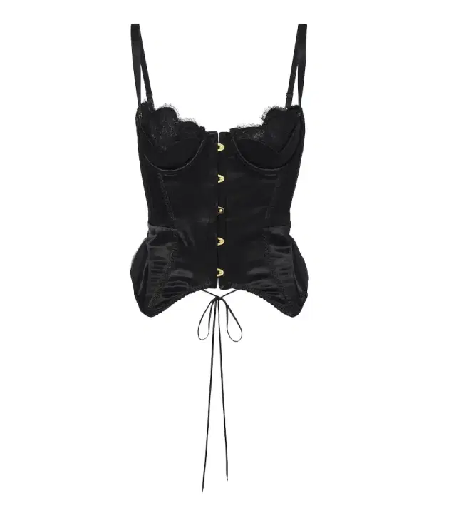 Maria Lucia Hohan Samya lace-trimmed satin bustier top