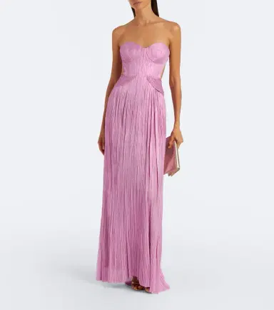 Maria Lucia Hohan Kamina metallic silk corset gown | Thumbnail 5