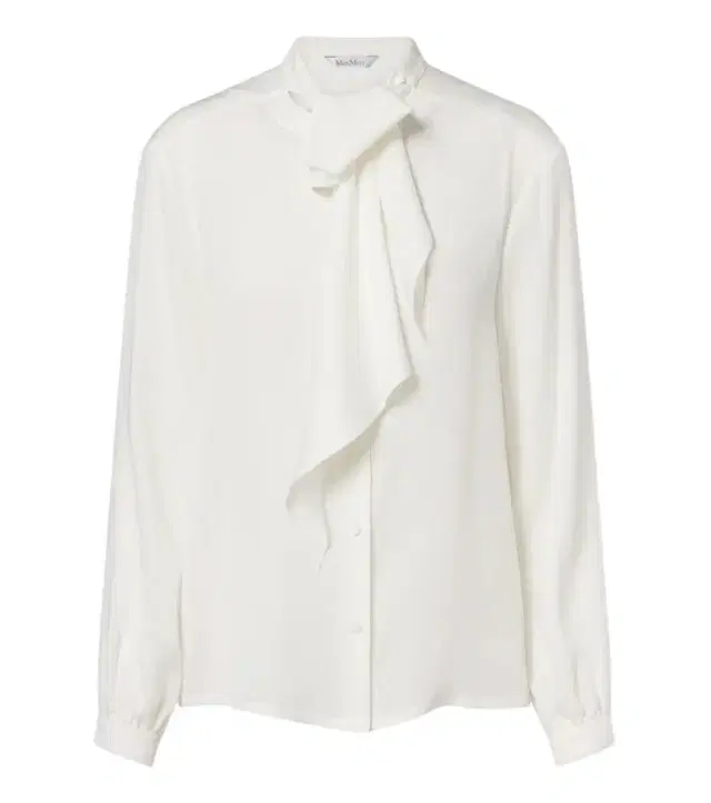 Max Mara Tie-neck silk blouse