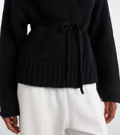 Extreme Cashmere N°384 Ginza cashmere wrap cardigan | Thumbnail 5
