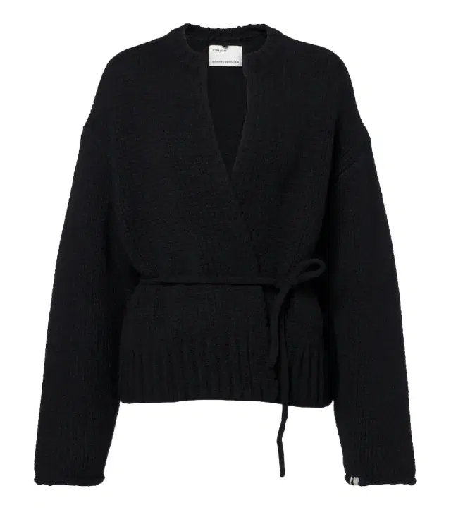 Extreme Cashmere N°384 Ginza cashmere wrap cardigan