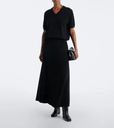 Extreme Cashmere N°498 Grace cashmere-blend maxi skirt | Thumbnail 6