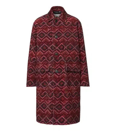 Dries Van Noten Printed cotton corduroy coat | Thumbnail 1 Dries Van Noten Printed cotton corduroy coat | Thumbnail 1