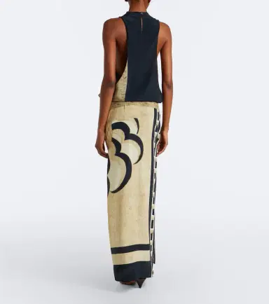 SIR. Sona printed silk maxi dress | Thumbnail 2