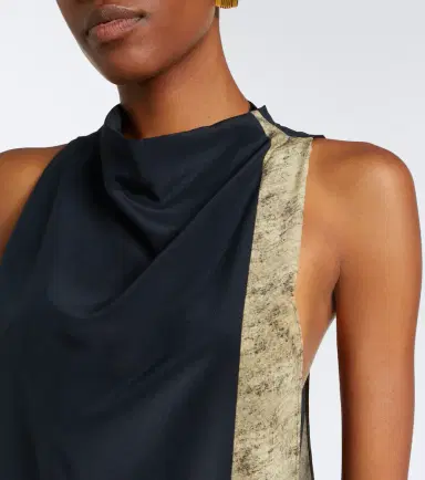 SIR. Sona printed silk maxi dress | Thumbnail 3
