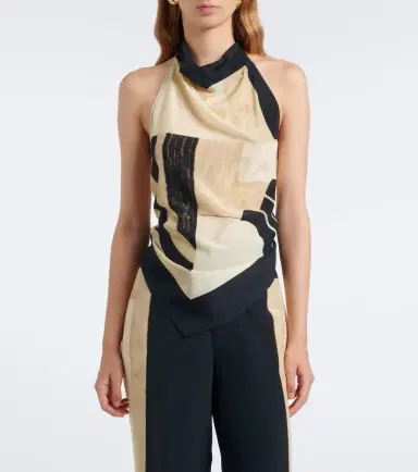 SIR Sona printed silk top | Thumbnail 3