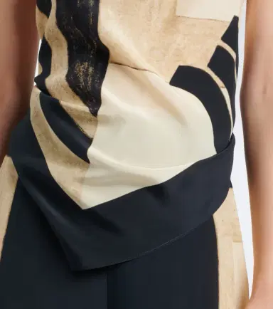 SIR Sona printed silk top | Thumbnail 4