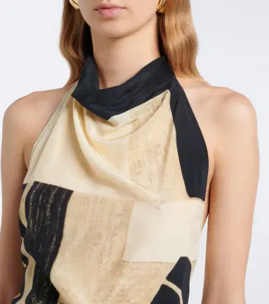 SIR Sona printed silk top | Thumbnail 6