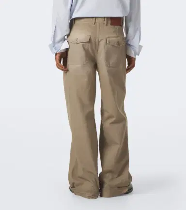 Acne Studios Cotton twill wide-leg pants | Thumbnail 2