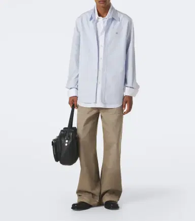 Acne Studios Cotton twill wide-leg pants | Thumbnail 3